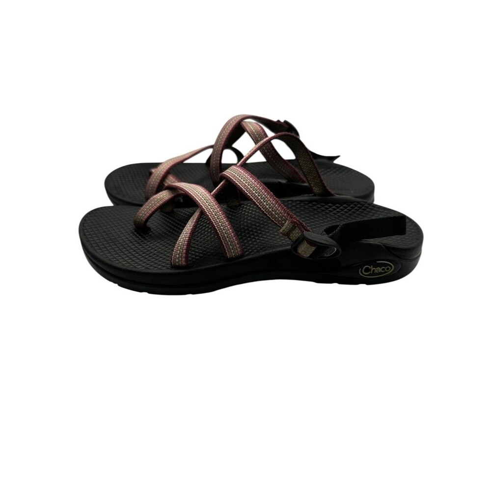 Chaco Women’s 9 Vibram Hiking Sandals Pink Mauve Adjustable Strap Trail Outdoor